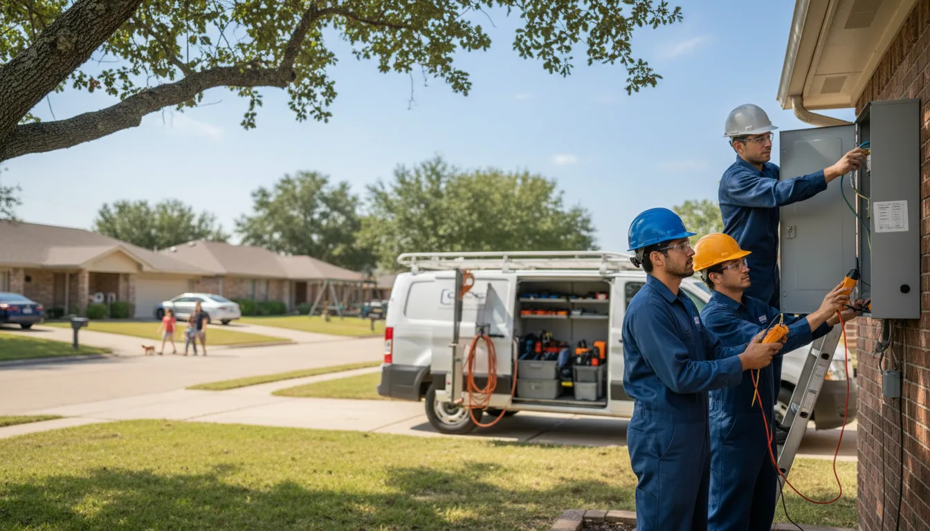 Certified electrician providing emergency electrical services in South Amana, IA